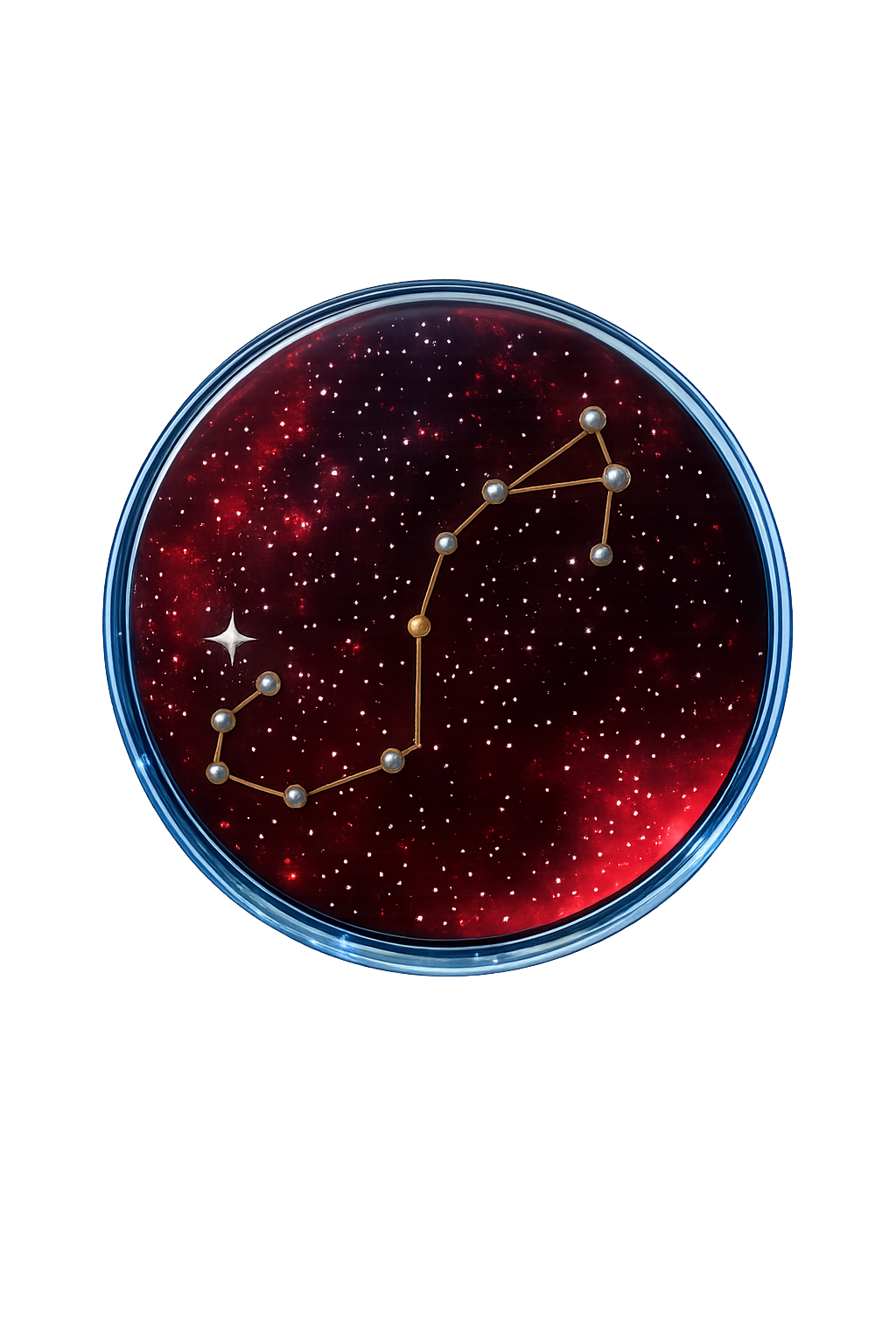 Crimson Star Crystal Orb